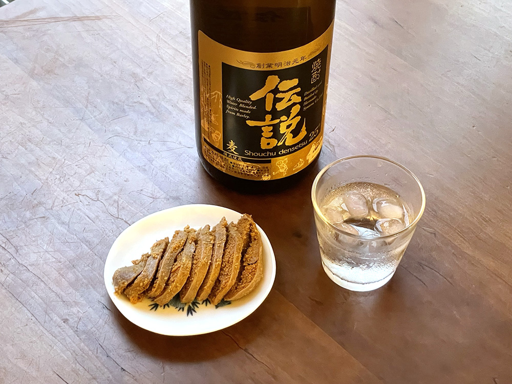 焼酎とともに